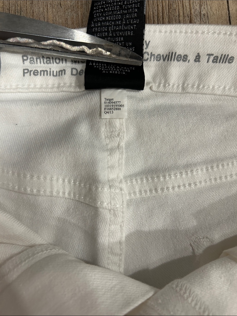 White High-Waist Skinny Jeans from Target Size 10 - Picture 8 of 11